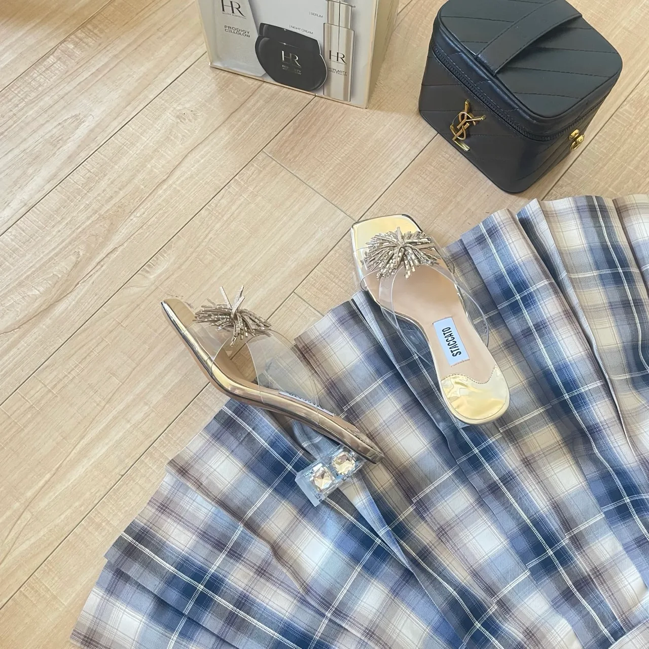 STACCATO Transparent Heel Mules in Clear · view 4