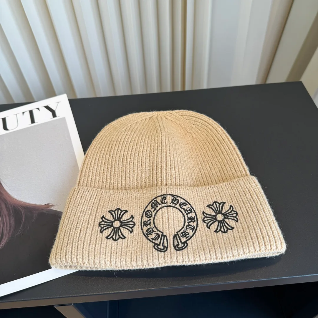 Chrome Hearts Beanie in Beige · view 4