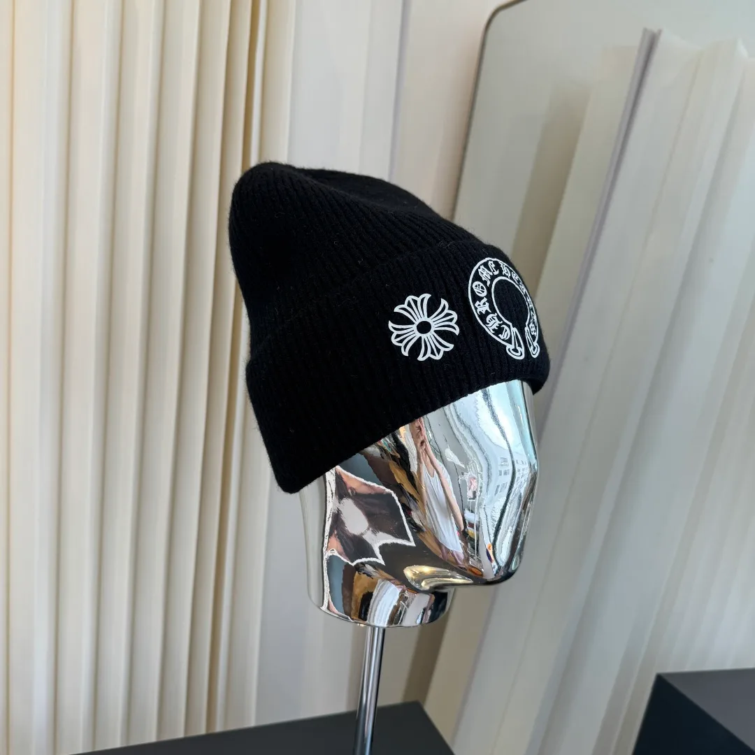 Chrome Hearts Embroidered Knit Beanie in Black · view 2