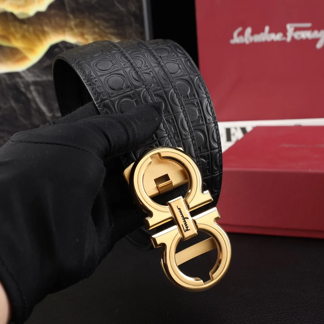 Ferragamo Gancini automatic belt in Black · view 5
