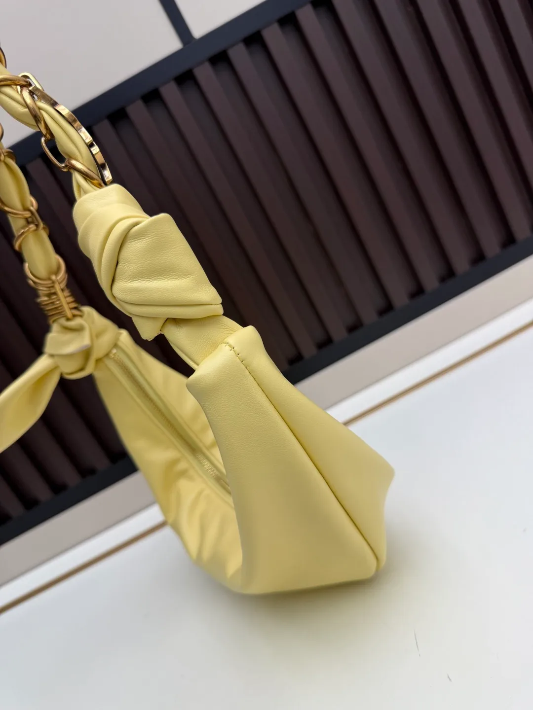 Saint Laurent Amalia Shoulder Bag in Yellow · view 3