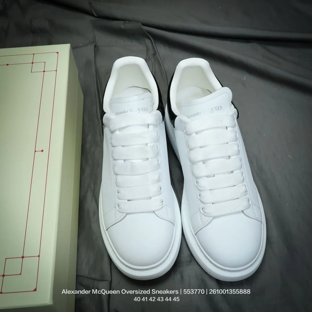 Alexander McQueen Lambskin Sneakers in White · view 1