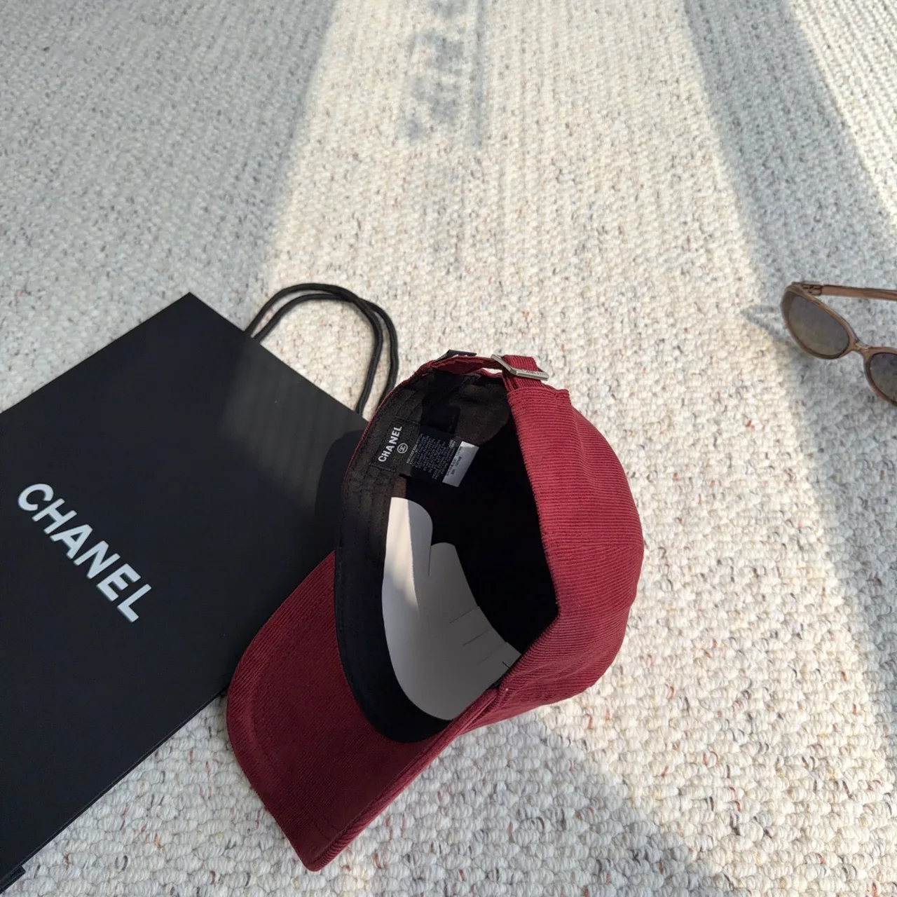 Chanel Baseball Cap in Burgundy · view 6