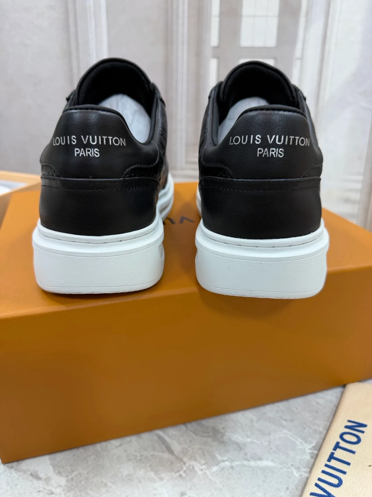 Louis Vuitton Calfskin Sneakers in Black · view 8