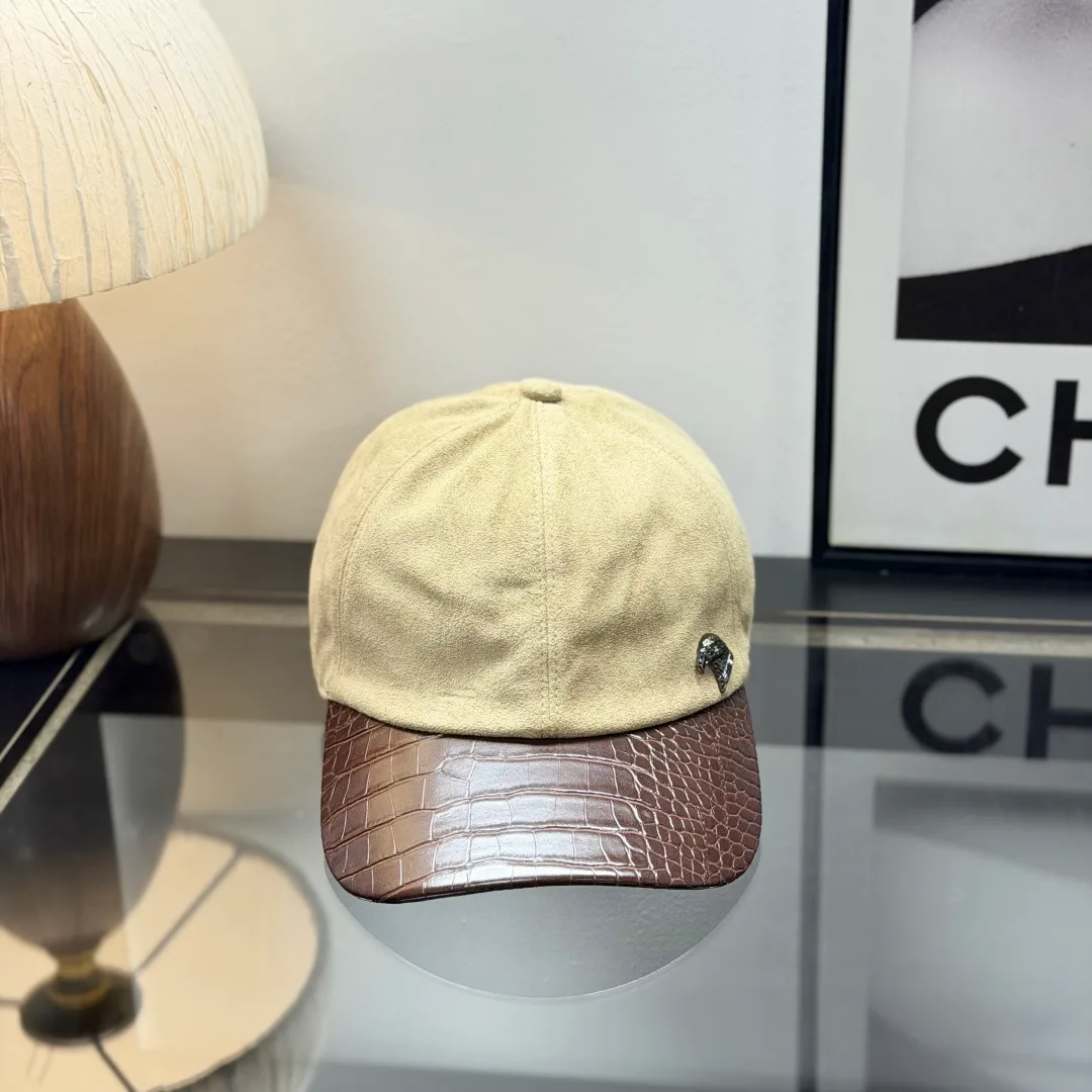 Stefano Ricci Panel-Bill Baseball Cap in Beige & Blue & Green & Grey & Brown · view 1
