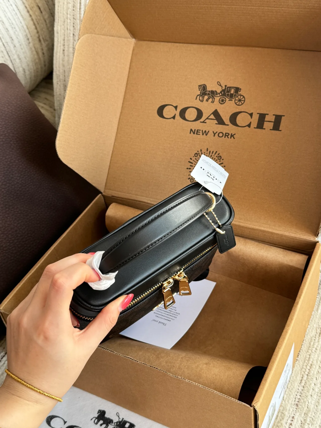Coach Clutch in Black · view 6