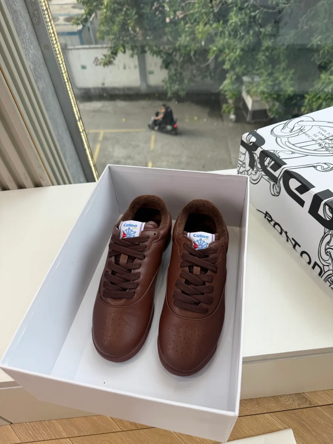 Celine Cowhide Sneakers in Brown · view 3
