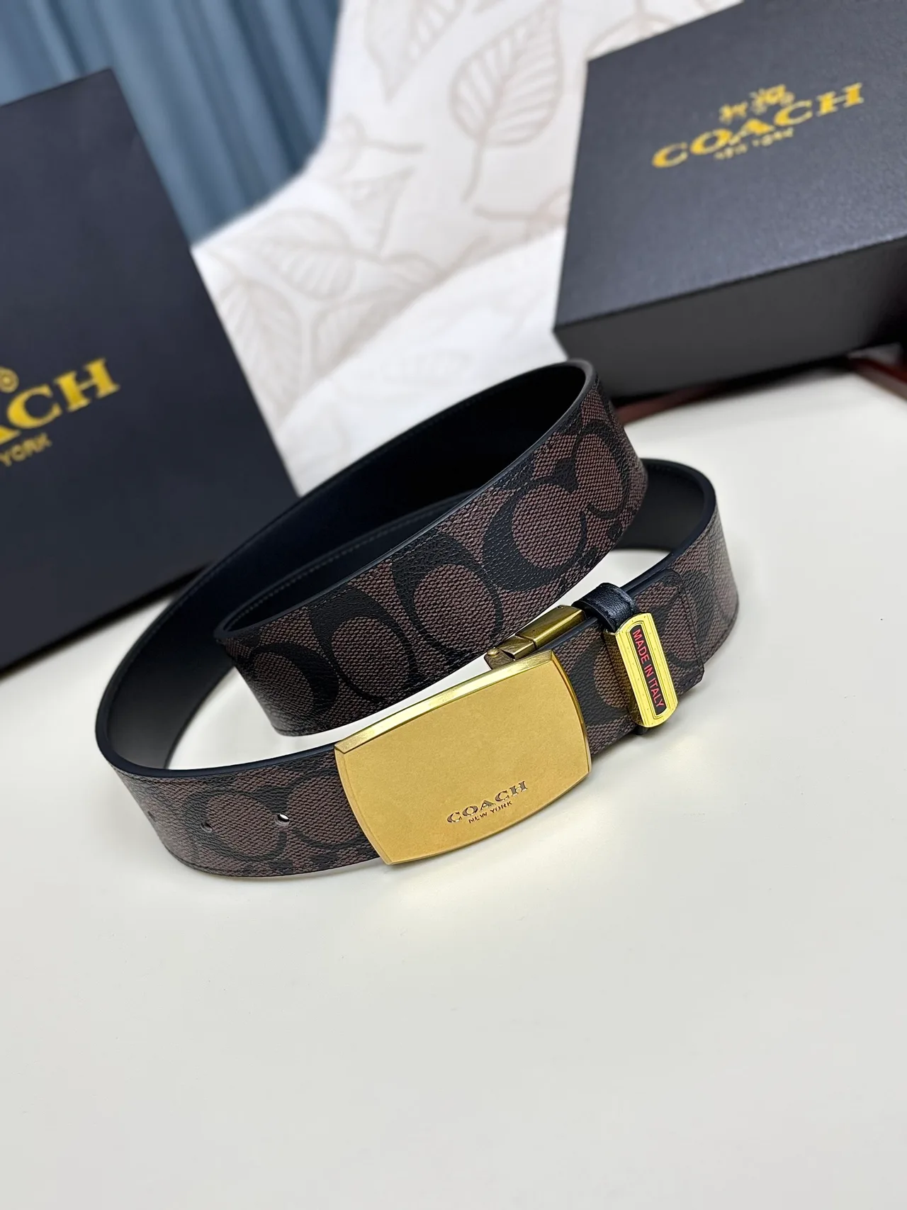 Coach Belt in Black · view 1
