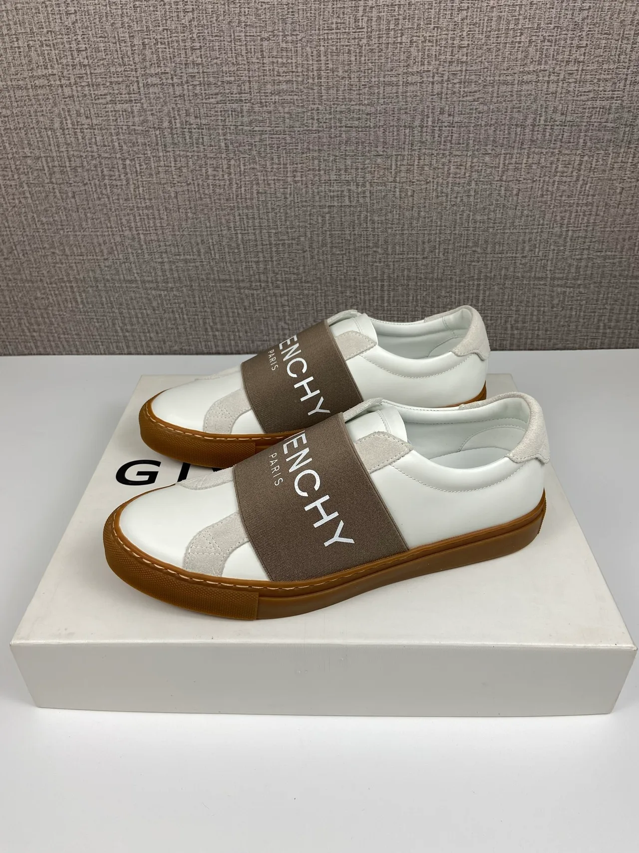 Givenchy Cowhide Urban Street Strap Sneakers in White · view 5
