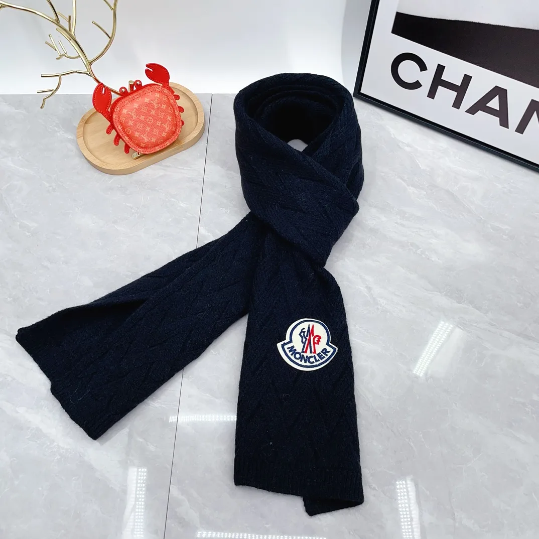 Moncler Wool Hat Scarf and Gloves Set in Blue · view 4