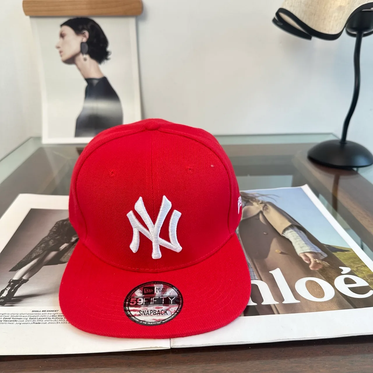 New Era NY baseball cap in Green & Black & Grey & Red · view 2