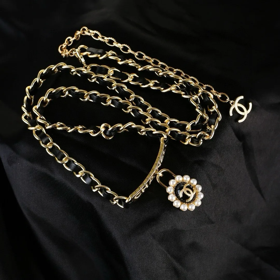 Chanel Lambskin Chain Belt in Gold · view 1