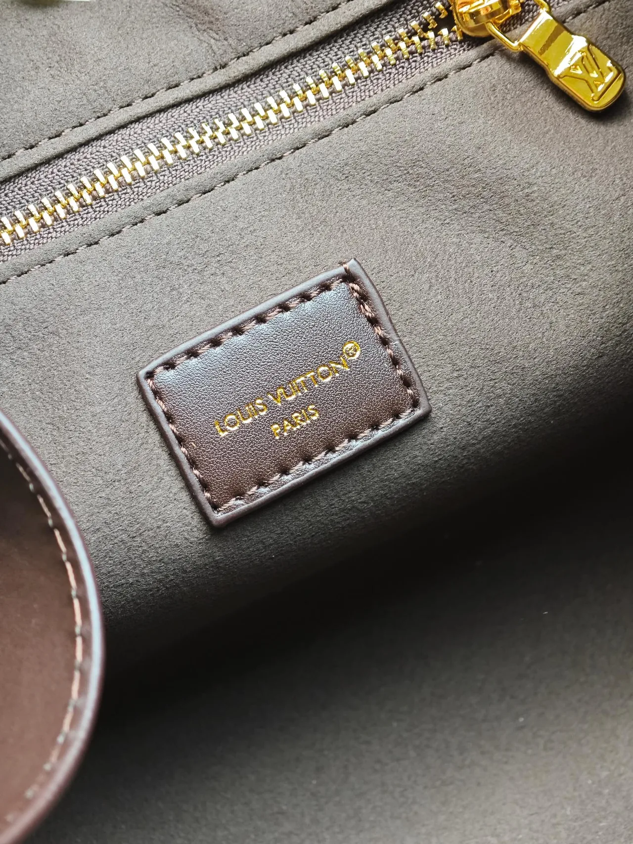 Louis Vuitton Cowhide Suede Monogram Tote in Tan · view 8