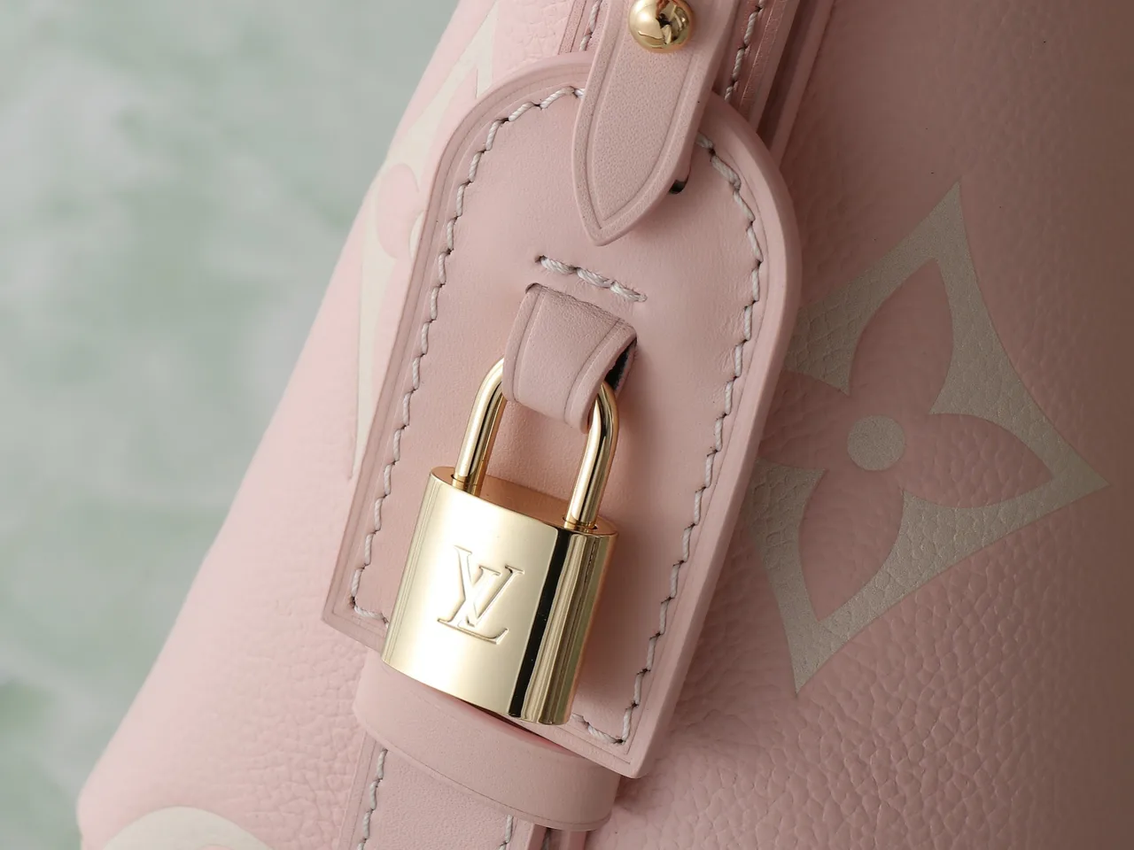 Louis Vuitton Canvas Bucket Bag with Pouch in Pink · view 6