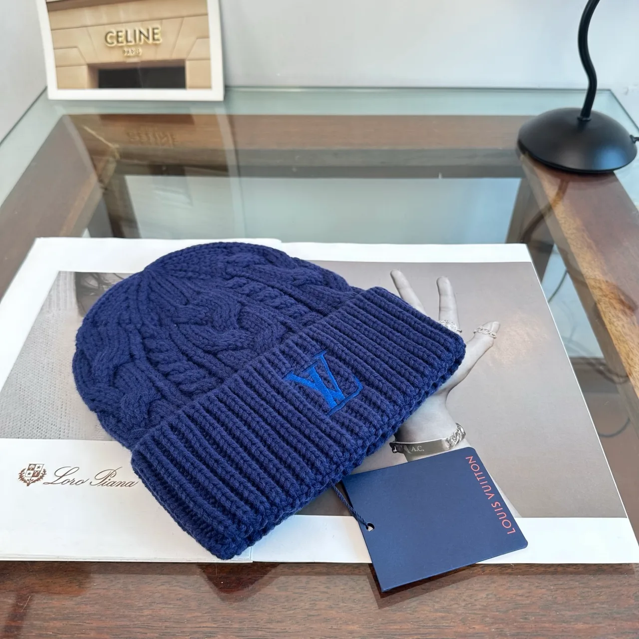 Louis Vuitton Beanie in Blue · view 3
