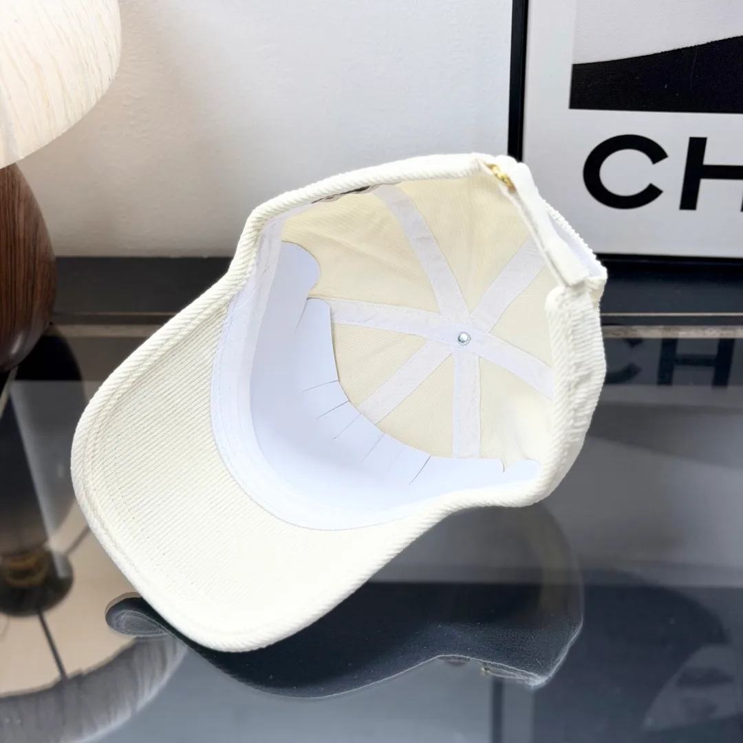 Moncler Smooth Baseball Cap in Cream · view 7