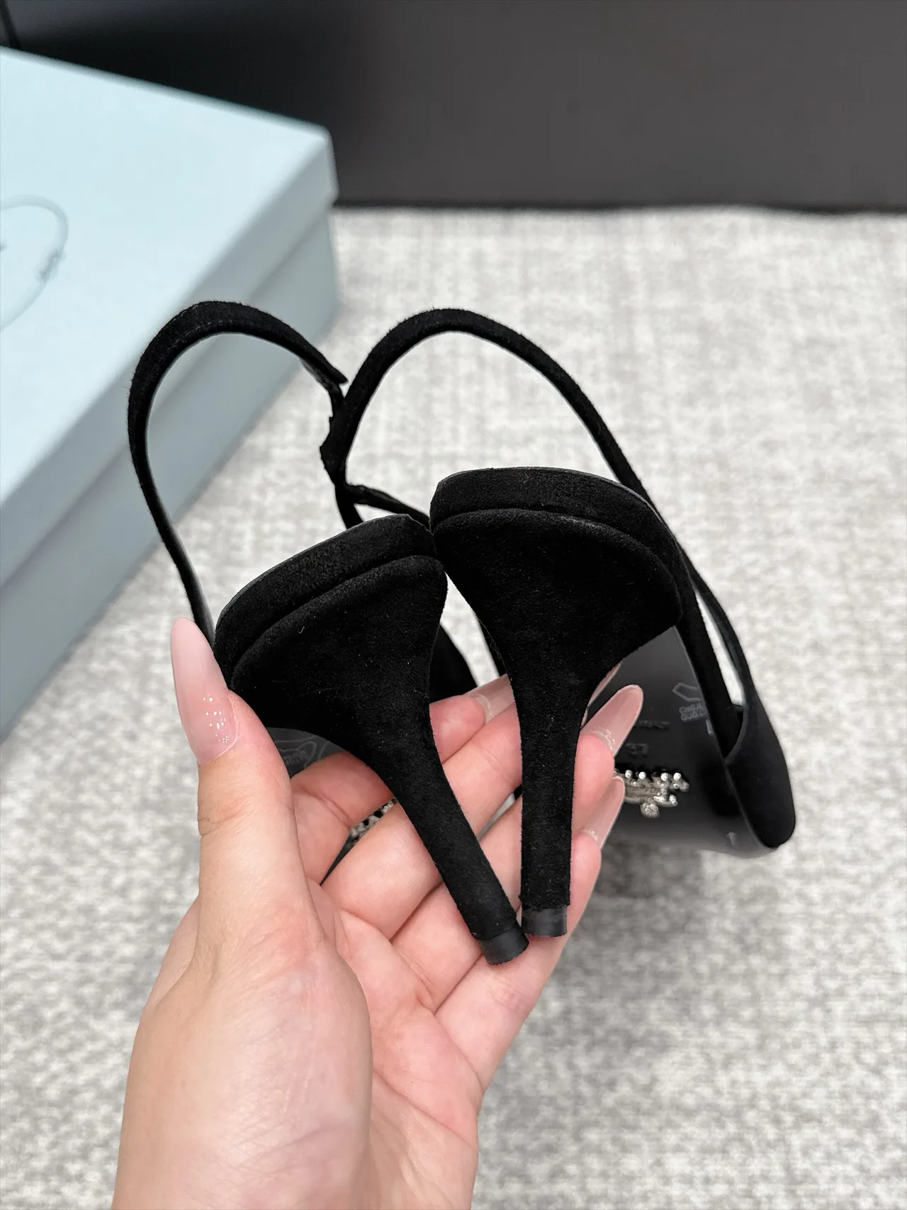 Prada Pointed Slingback Pumps in Black · view 8