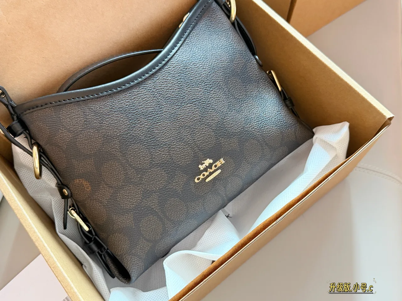 Coach Signature Hobo Bag in Brown · view 2