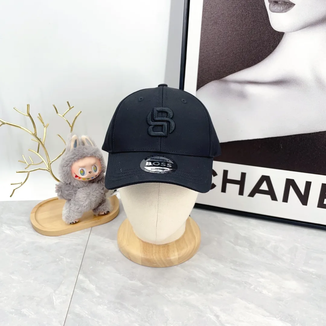 Boss Monogram Baseball Cap in Black · view 1