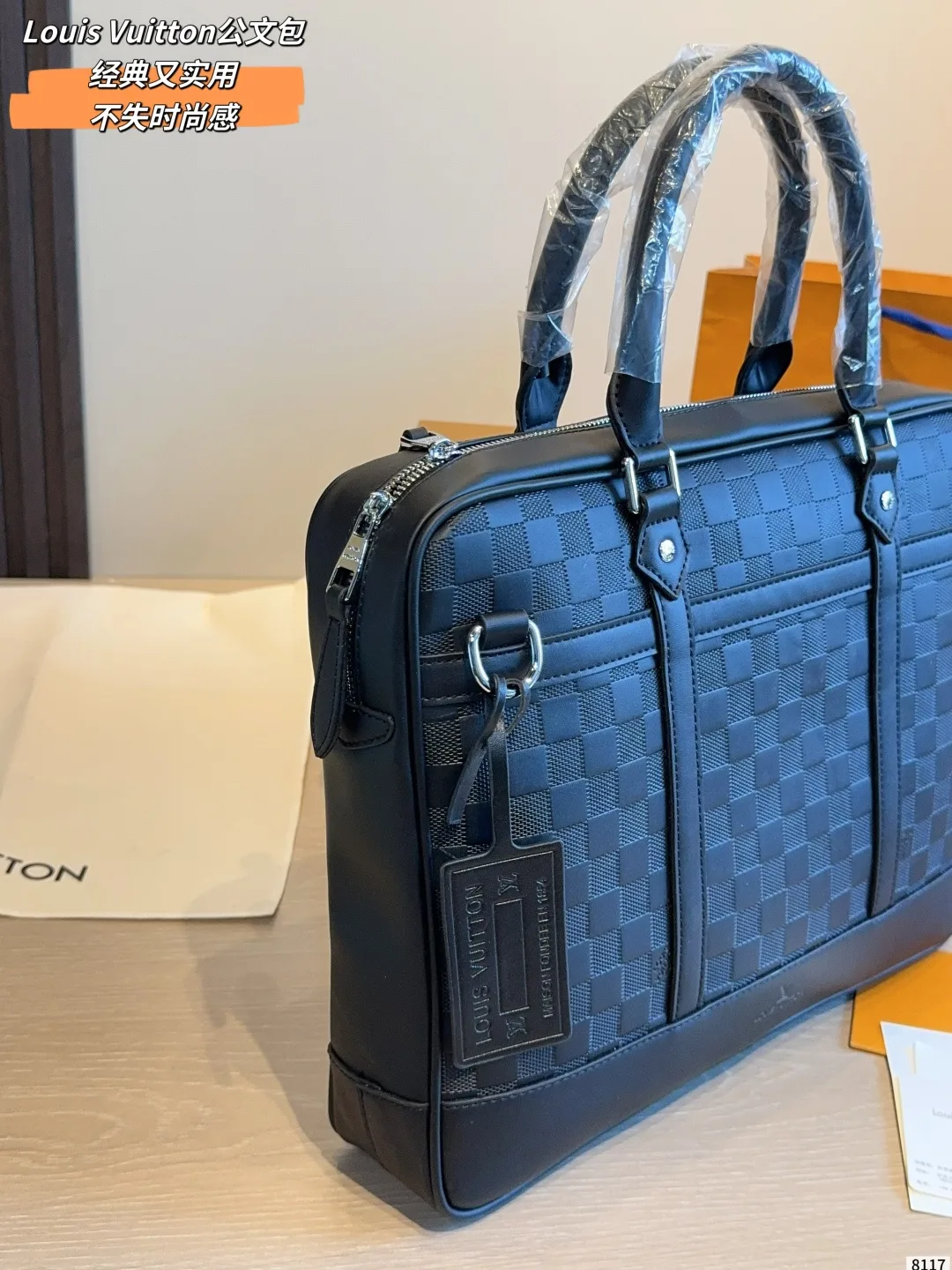 Louis Vuitton Briefcase in Blue · view 6