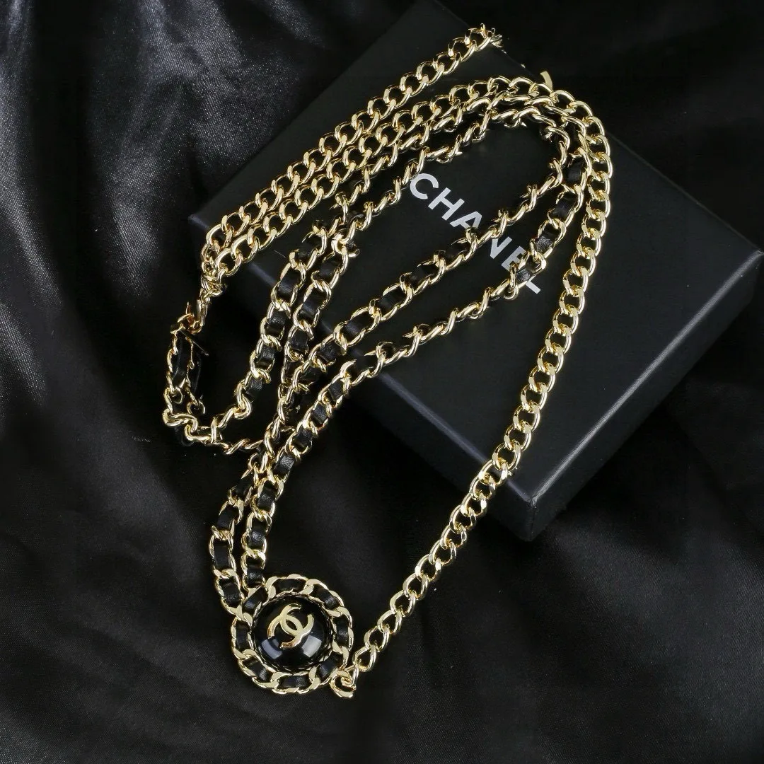 Chanel Lambskin Chain Belt in Gold · view 3