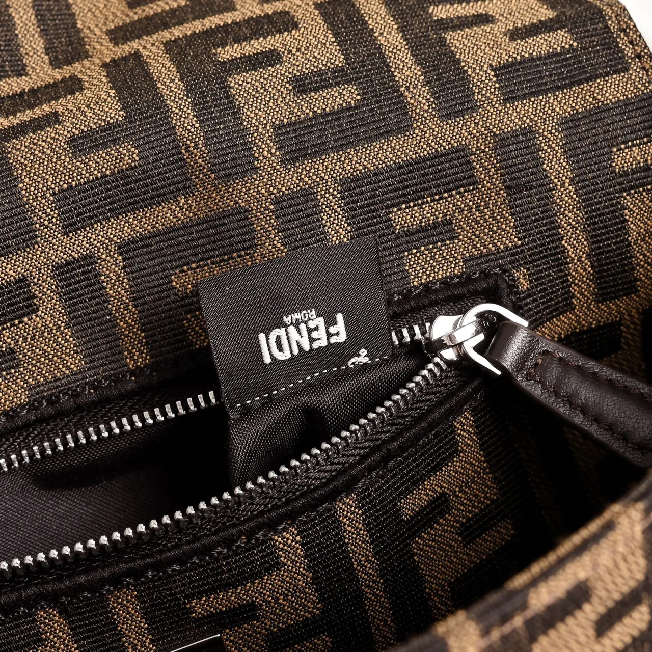 Fendi FF Monogram Baguette Bag in Brown · view 6