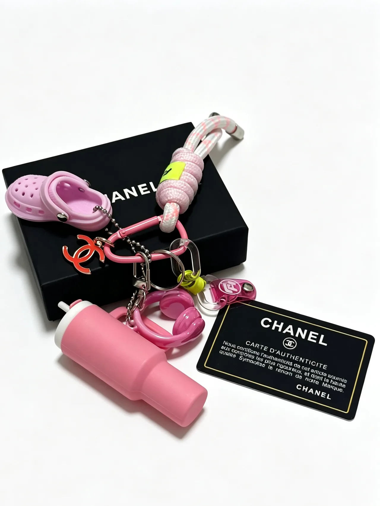Chanel Accessory Bag Charm in Pink · view 5