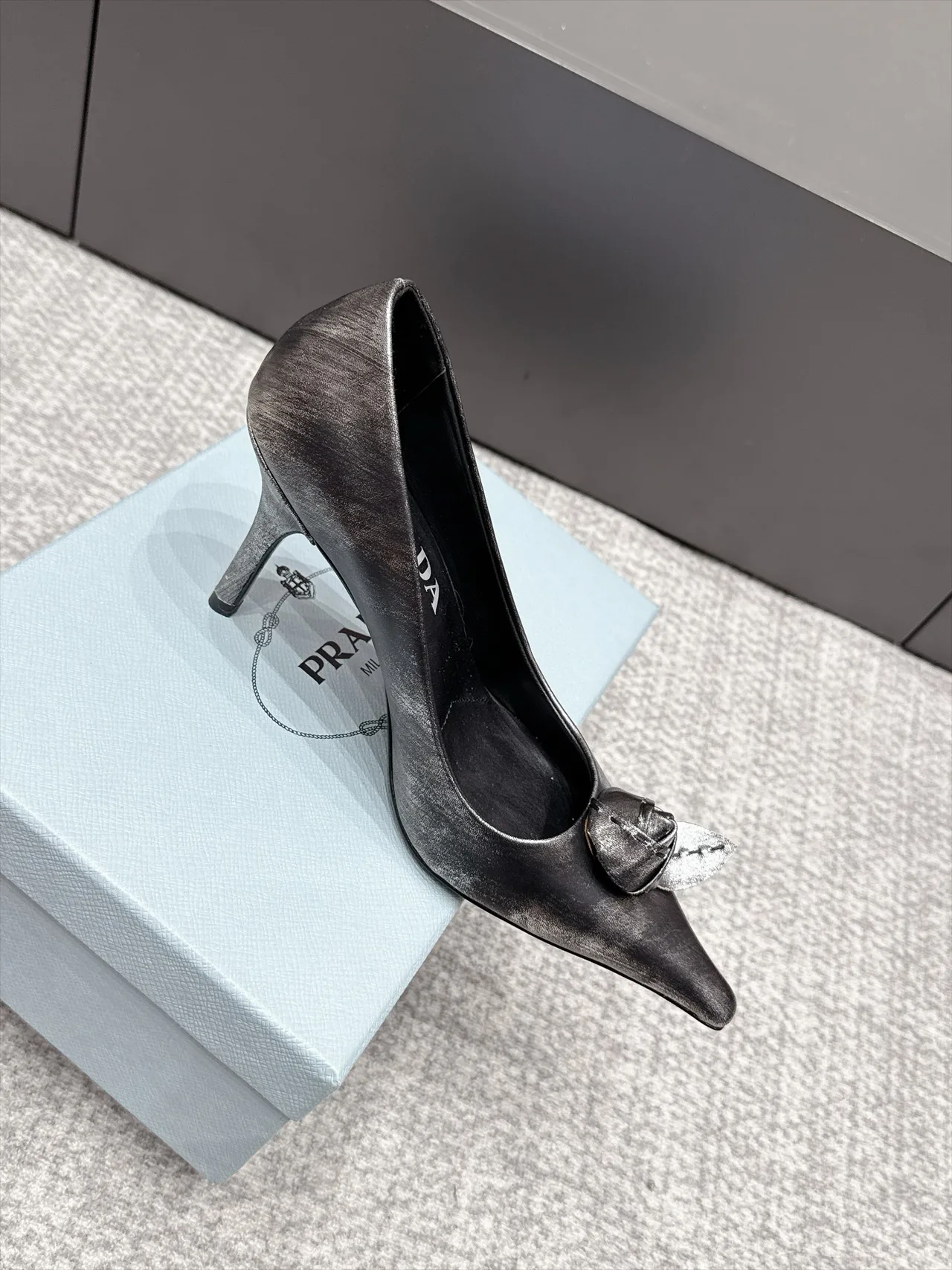Prada Ankle Boots in Grey · view 5