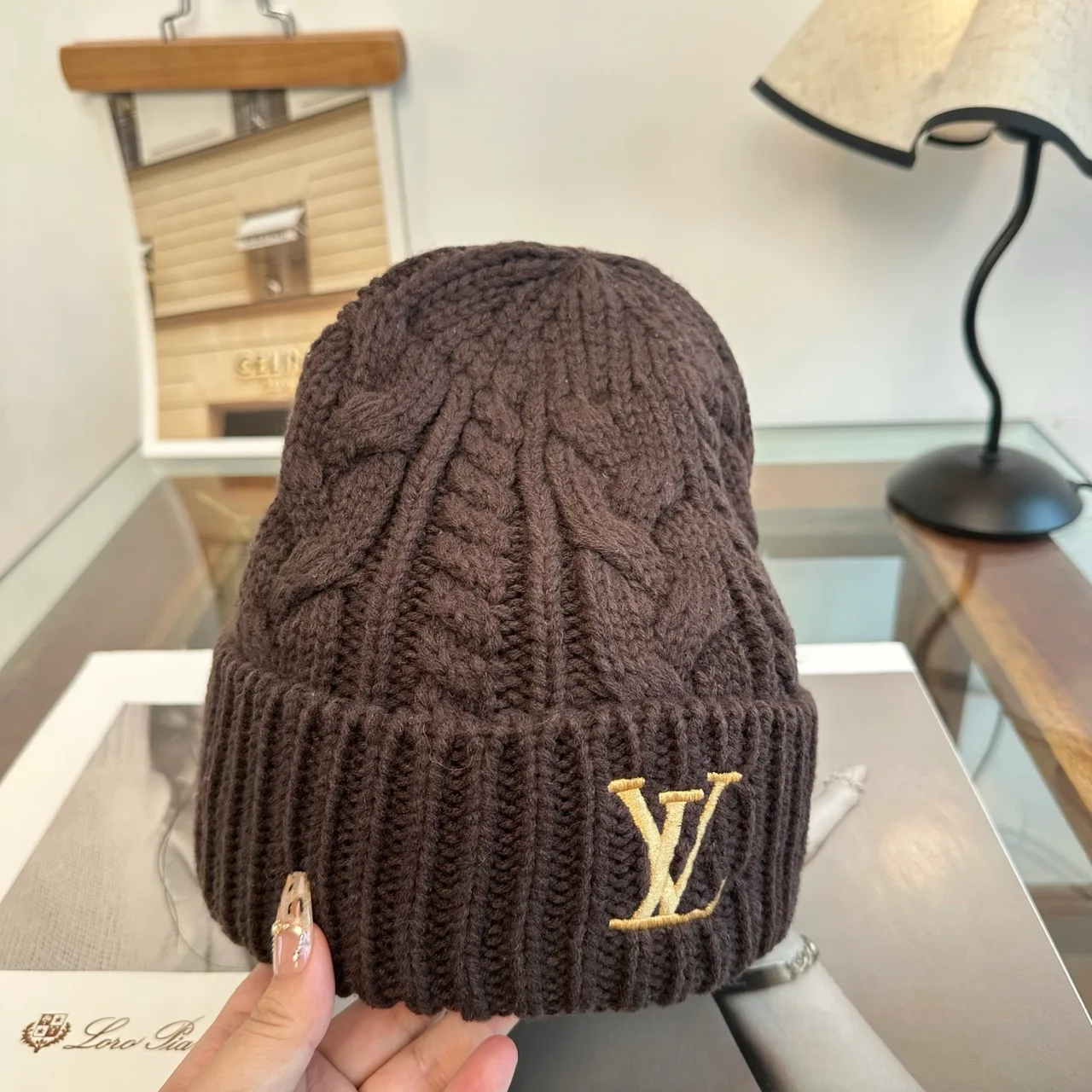 Louis Vuitton Beanie in Brown · view 4