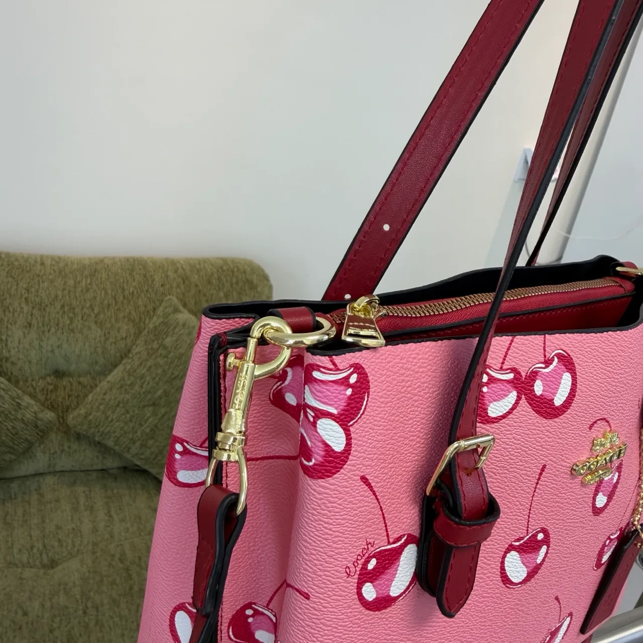 Coach 2030 Tote in Beige & Black & Pink & Grey & Brown · view 4