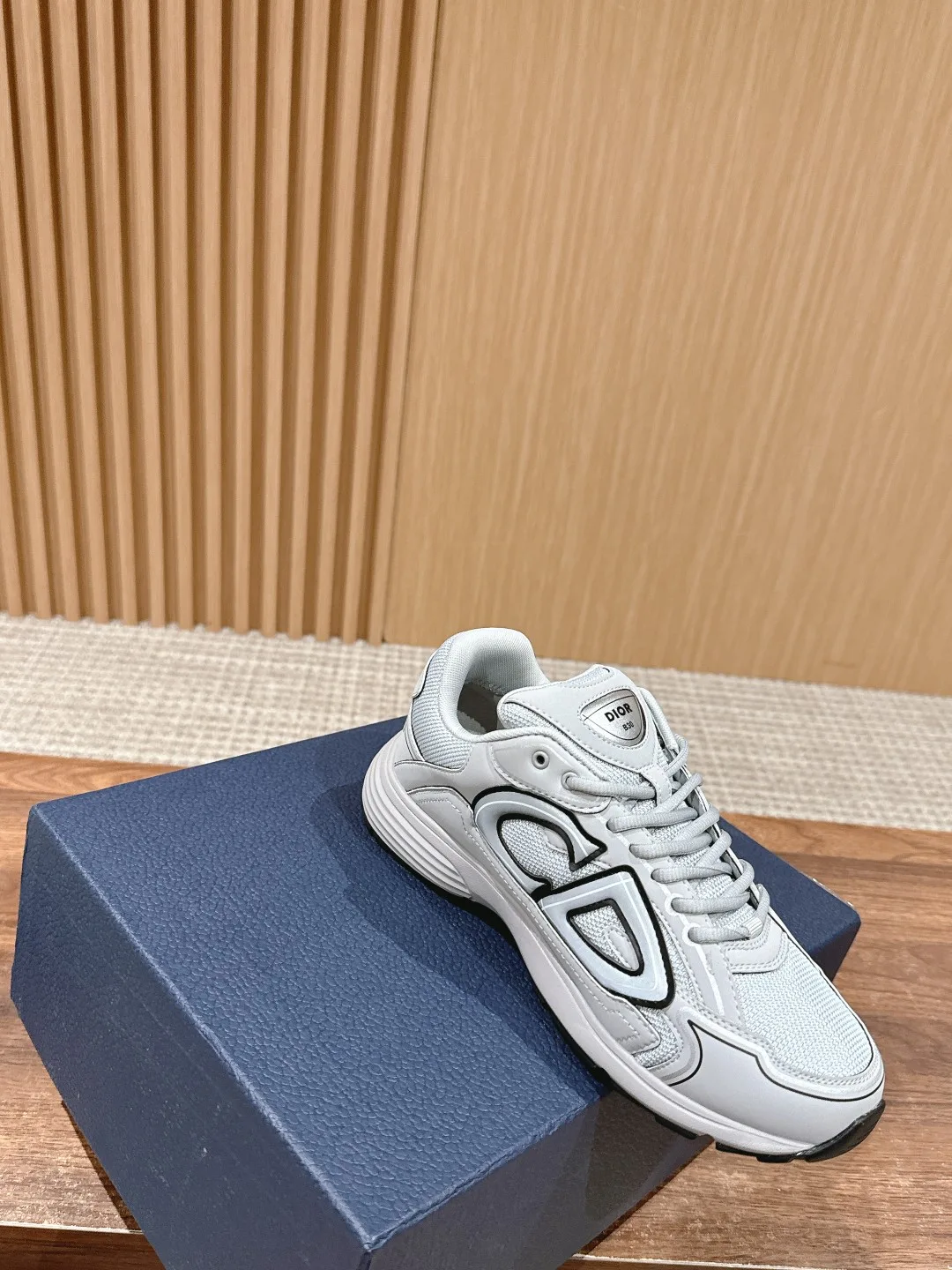 Dior Smooth Sneakers in Grey · view 6