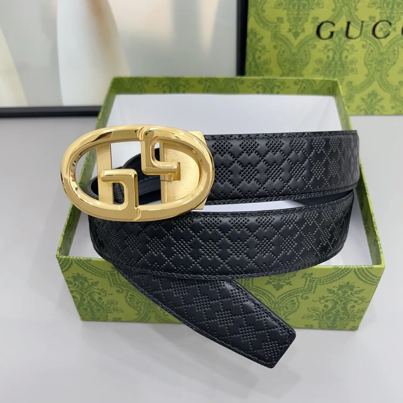 Gucci Quilted Belt in Black · view 2