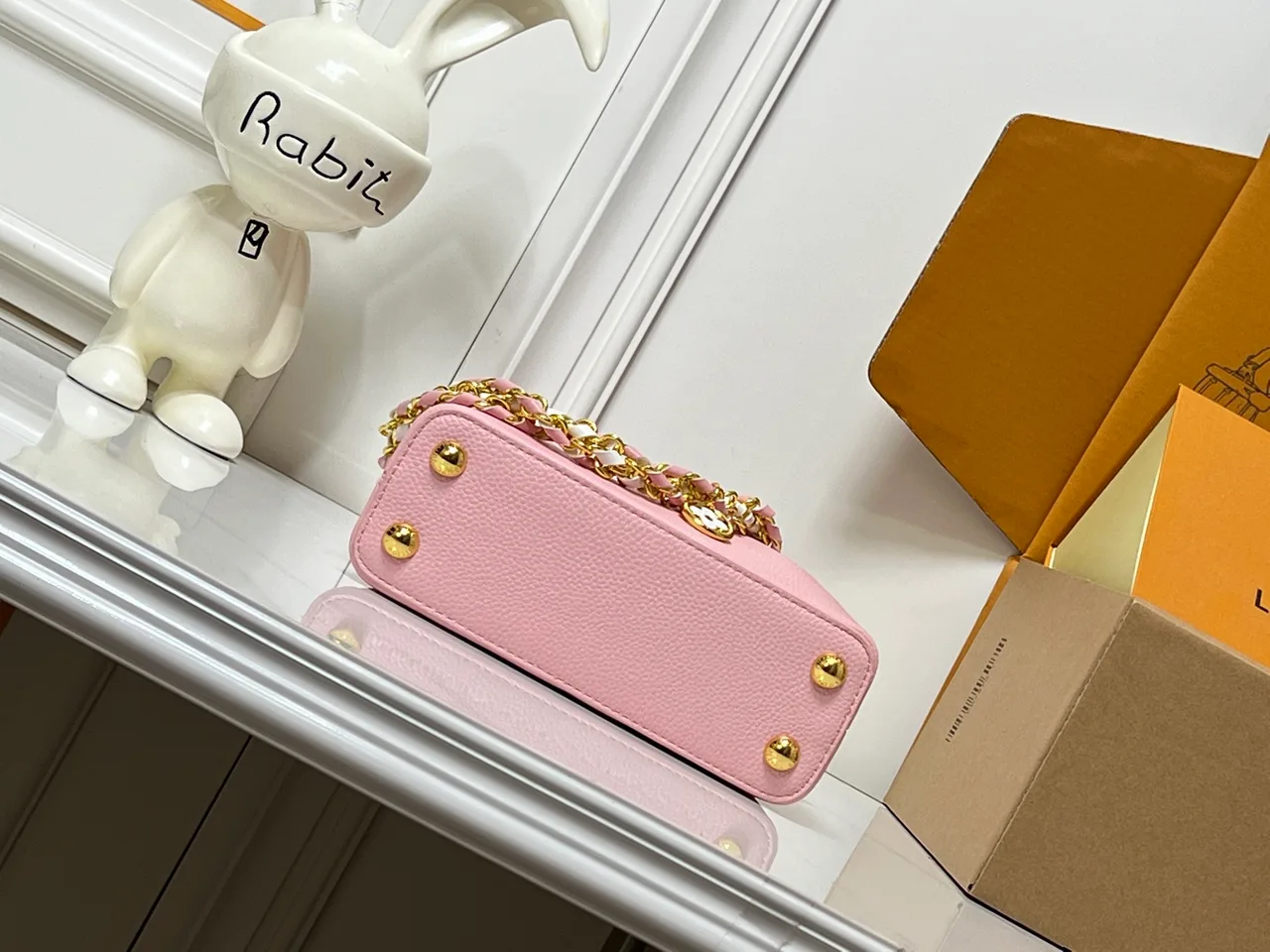 Louis Vuitton Cowhide Top-Handle Bag in Pink · view 5