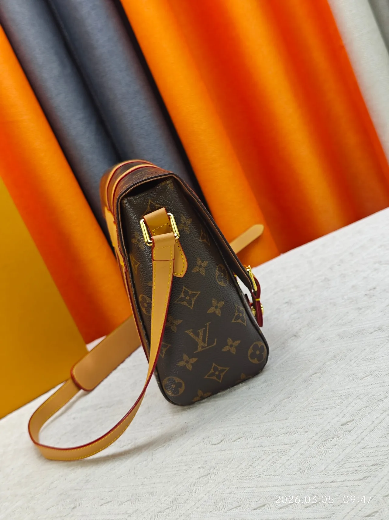 Louis Vuitton Cowhide Messenger Bag in Brown · view 3