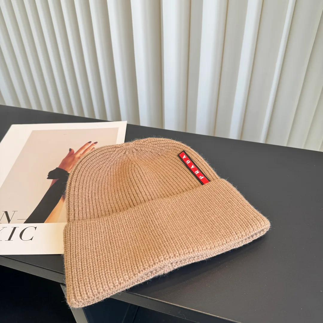Prada Beanie in Tan · view 2