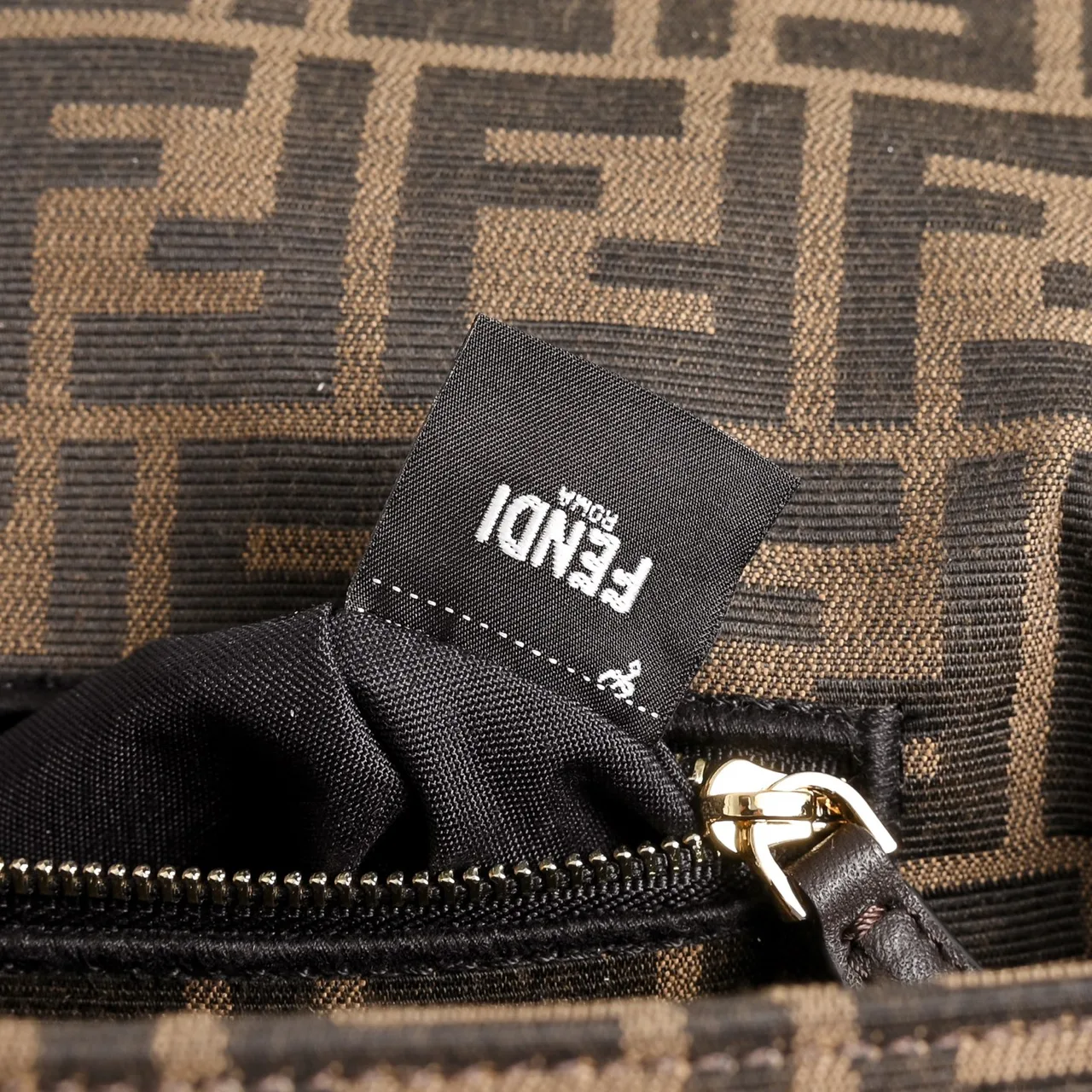 Fendi FF Monogram Baguette Bag in Brown · view 6