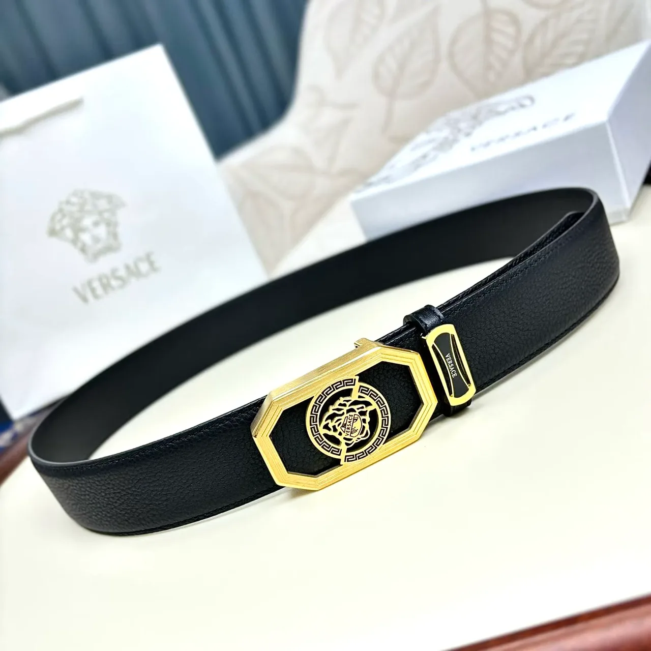 Versace Belt in Black · view 2