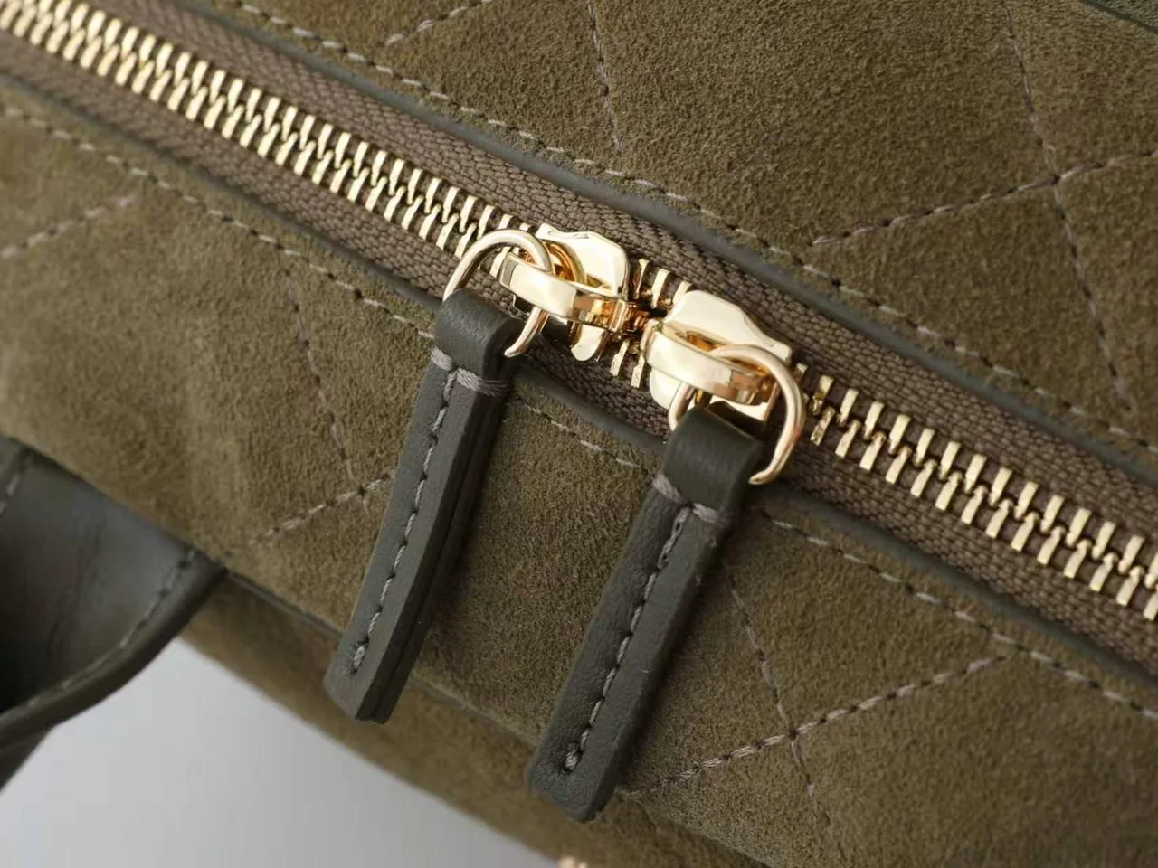 Chanel Quilted Top-Handle Bag in Green · view 5