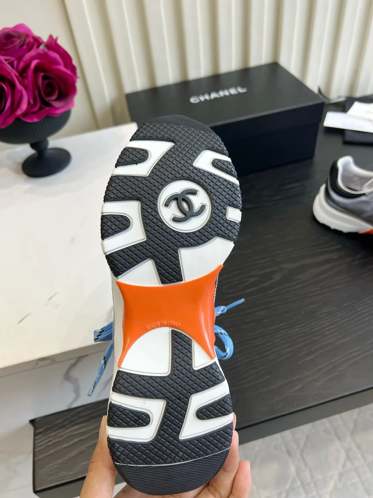 Chanel Sneakers in Silver · view 6
