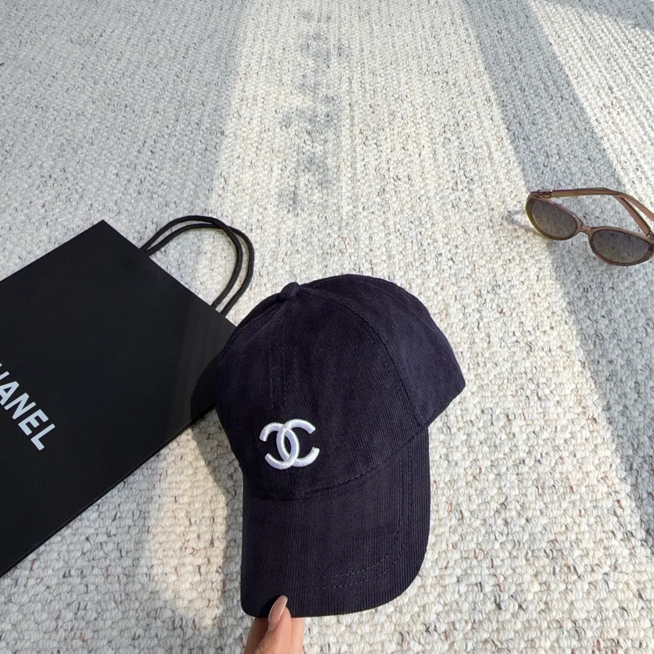 Chanel Baseball Cap in Blue · view 4