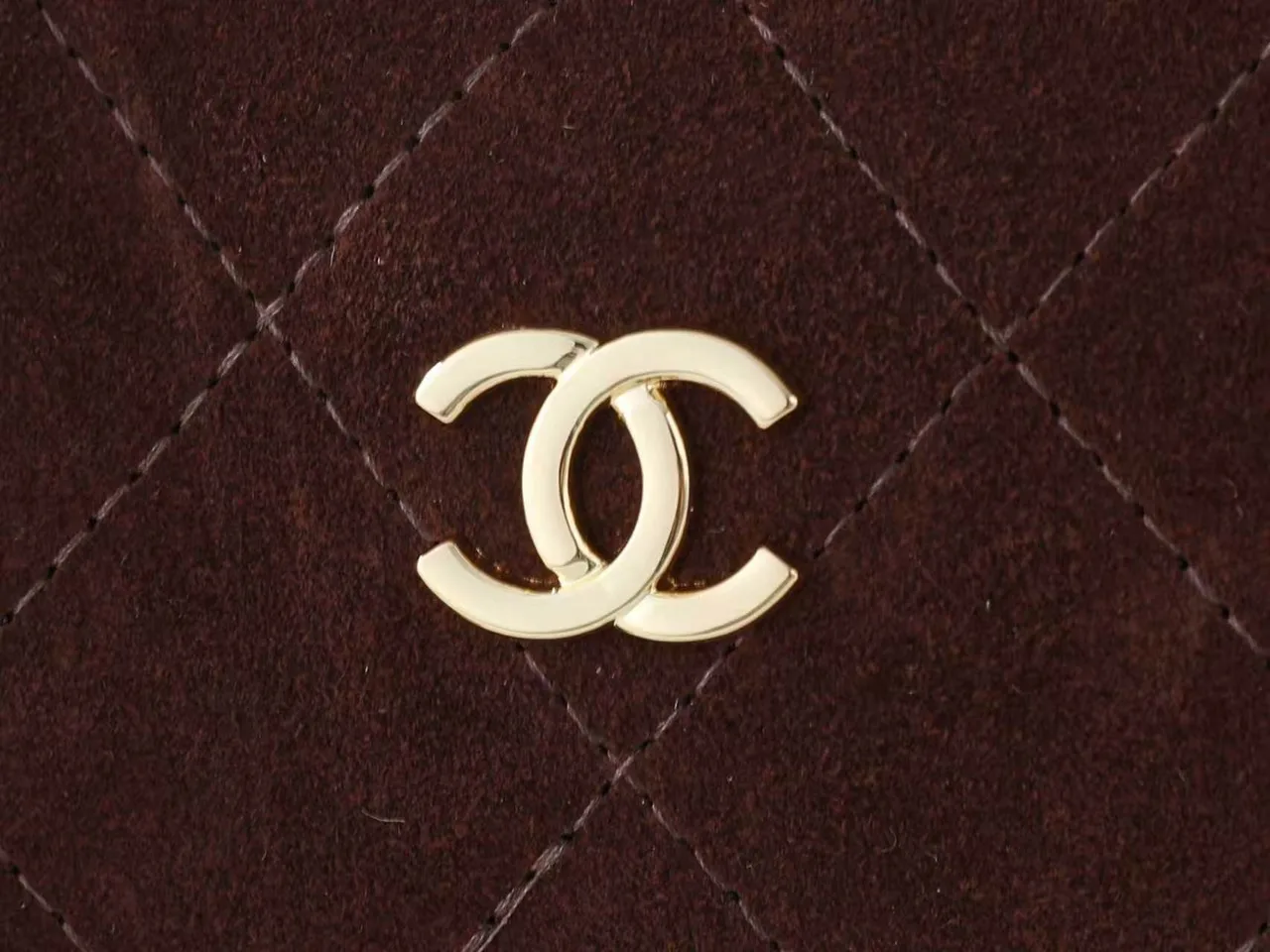 Chanel Quilted Shoulder Bag in Brown · view 6
