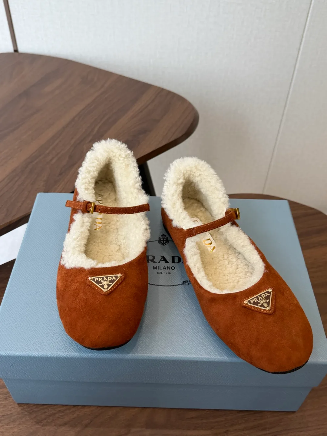 Prada Mary Jane Shoes in Brown · view 3