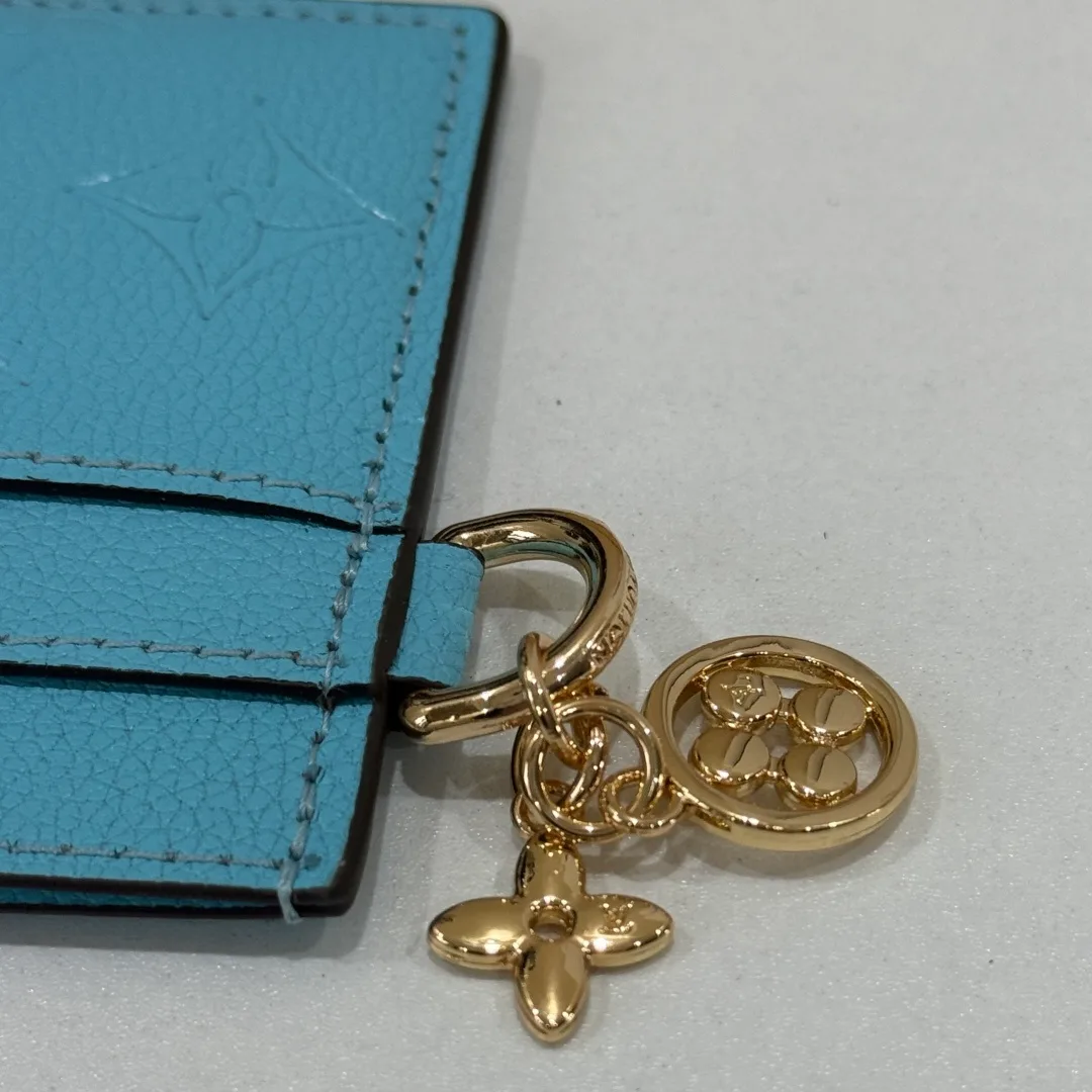 Louis Vuitton Charm Cardholder in Blue & Black & Beige & Burgundy & Pink & Red · view 6