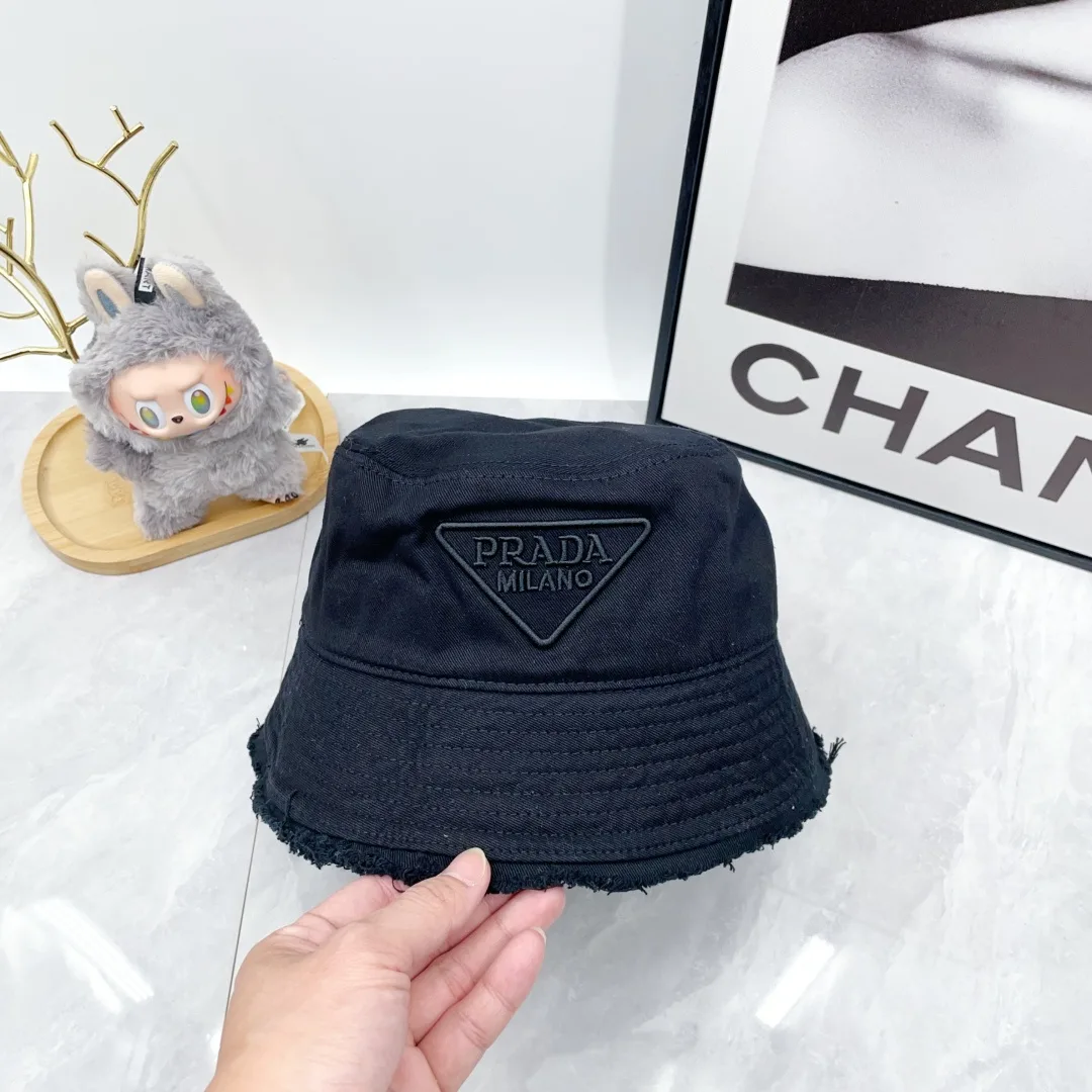 Prada Bucket Hat in Black / Orange / Beige / White · view 7