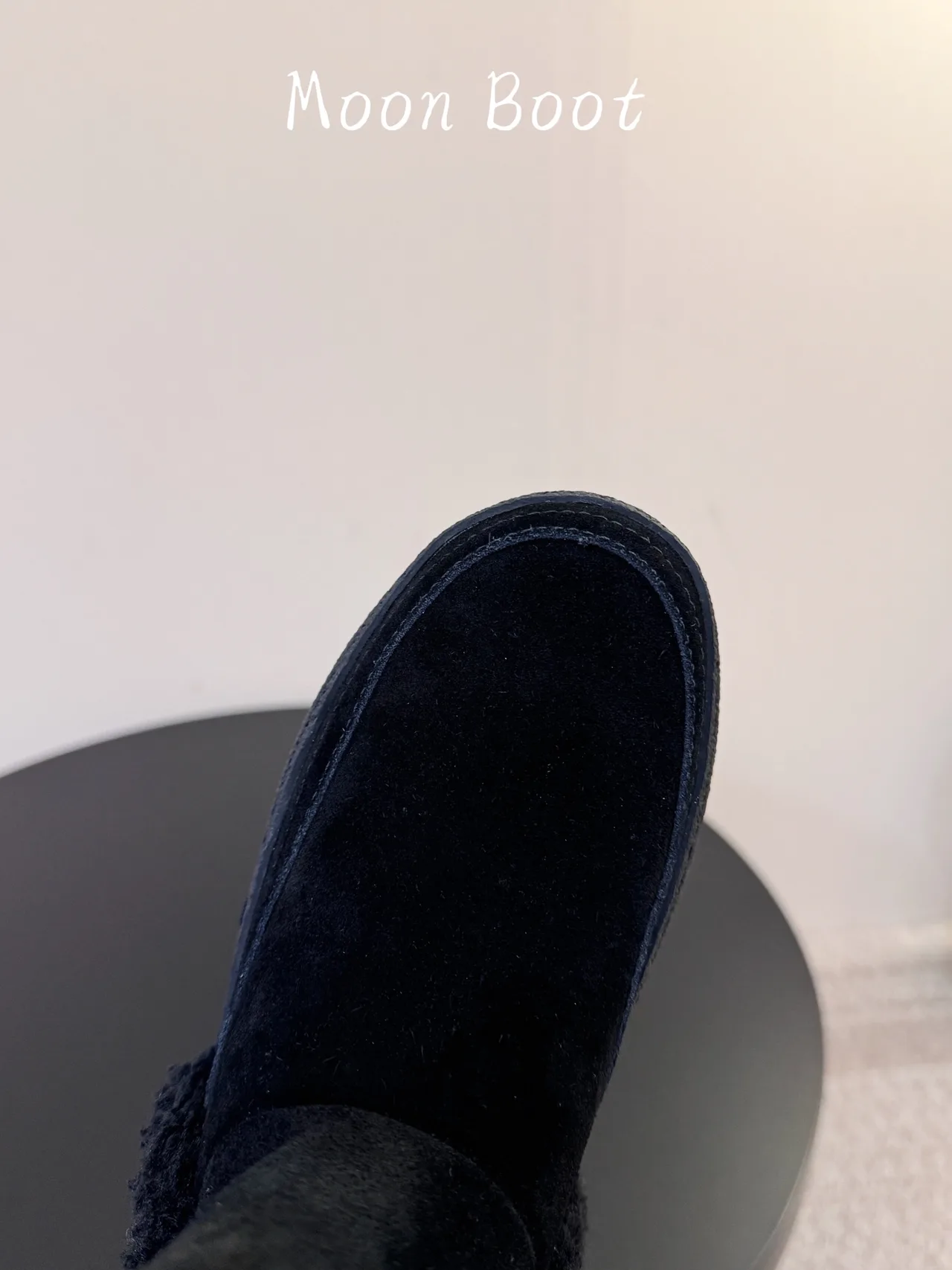 Moon Boot Cowhide Ankle Boots in Black · view 6