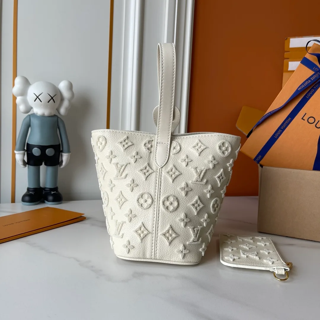 Louis Vuitton Cowhide All In BB Bag in Cream · view 4
