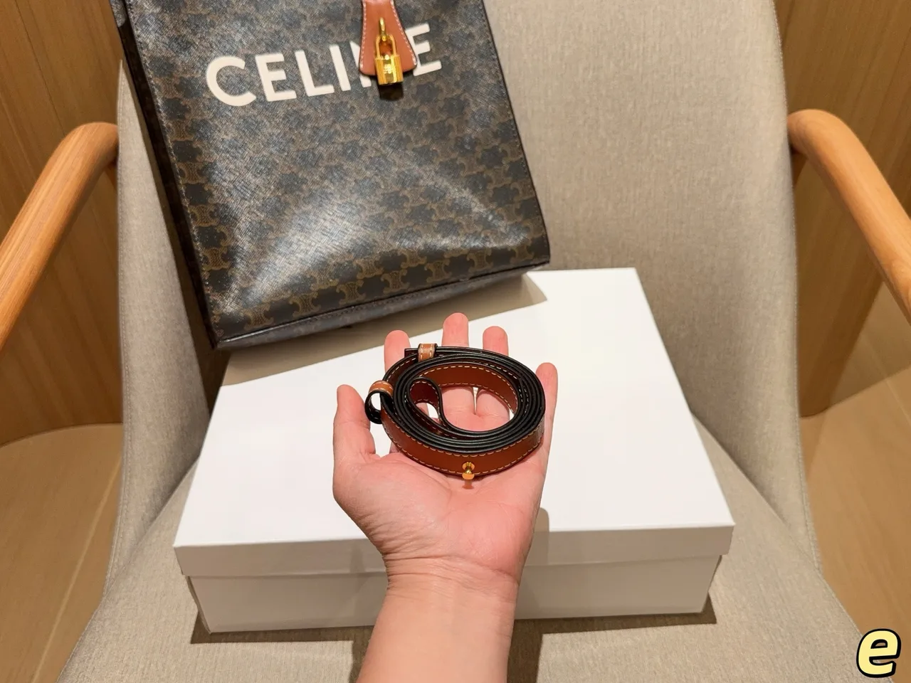 Celine Cabas Tote in Brown · view 8