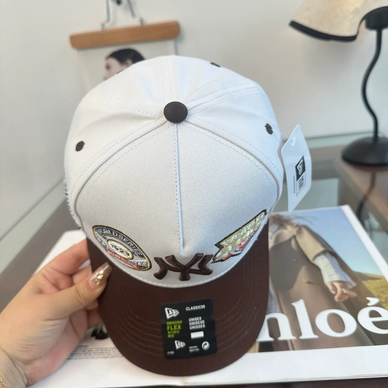 New Era Baseball Cap in White · view 5