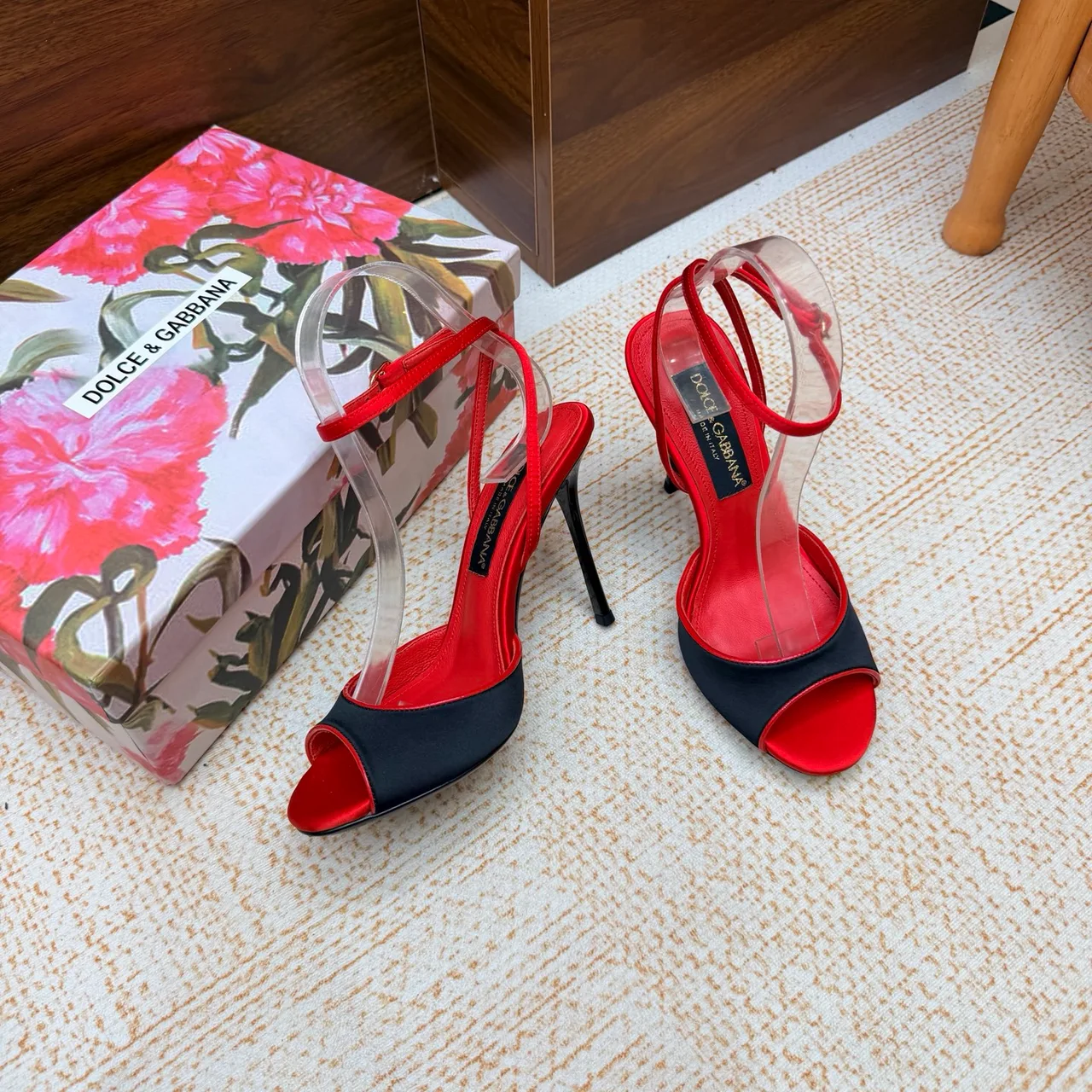 Dolce & Gabbana Heeled Sandals in Red · view 6