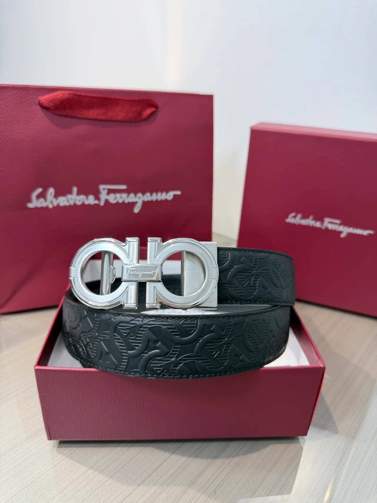 Ferragamo Belt in Black · view 2